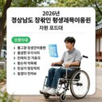 경남 장애인 평생교육이용권 2차 신청 2026년 경상남도 장애인 평생교육이용권 지원 포스터와 신청 안내 이미지
