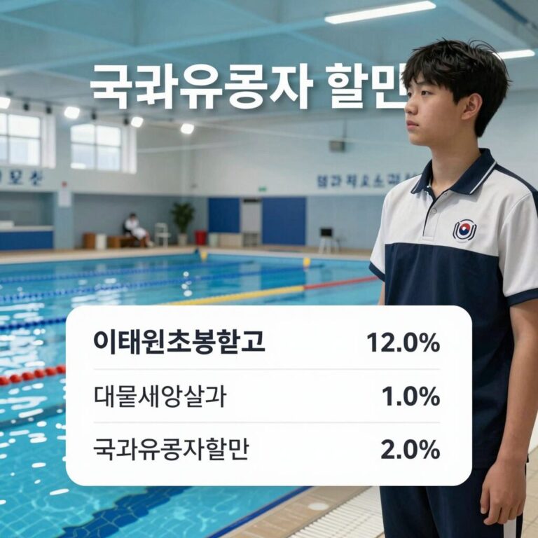 이태원초등학교 수영장 국가유공자 할인 안내