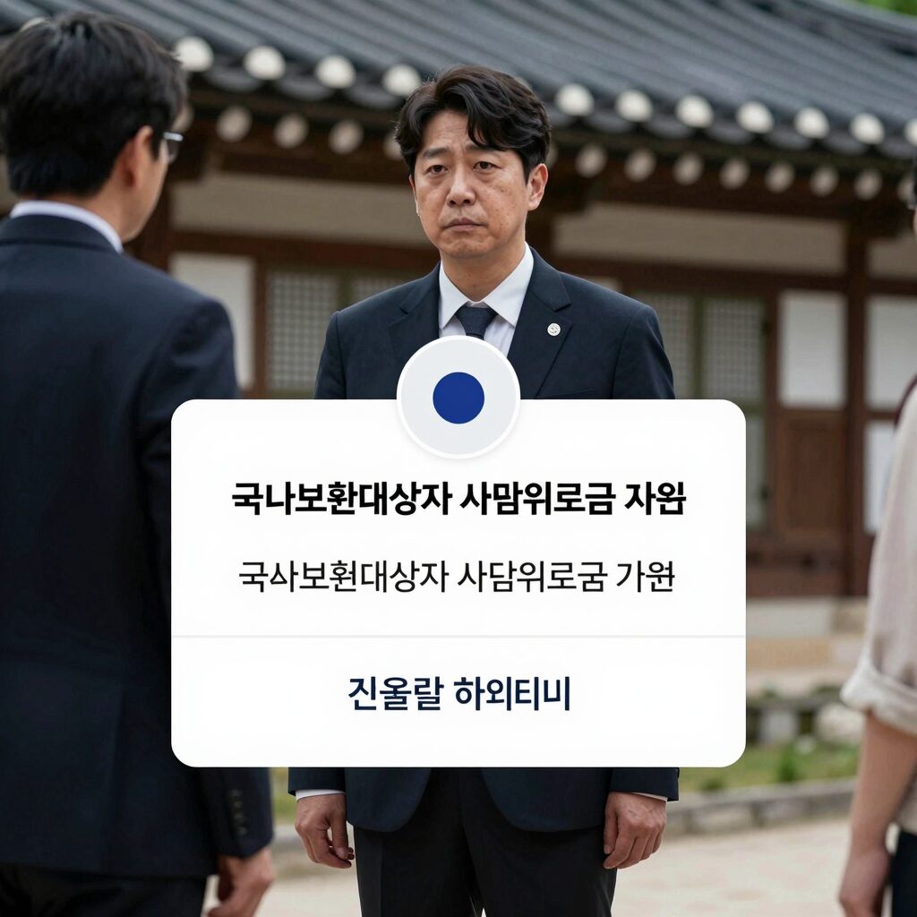 국가보훈대상자 사망위로금 지원 안내 이미지