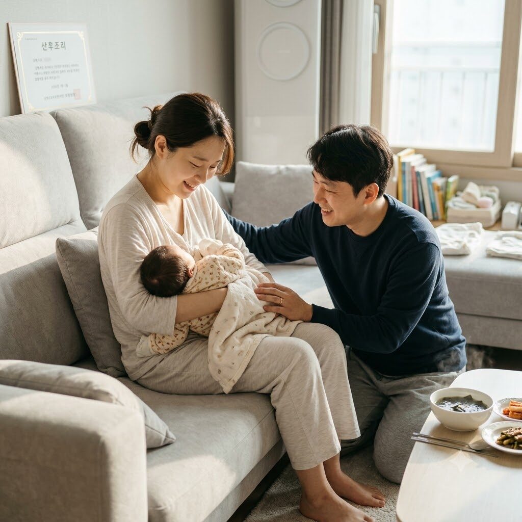 산후조리 산모