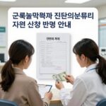 근로능력평가 진단의료비 지원 신청 안내 근로능력평가 진단의료비 지원 신청 방법 안내 이미지: 병원 진단서와 돈 아이콘