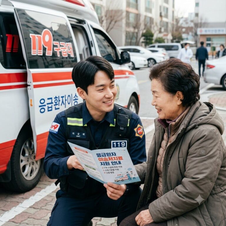 응급환자 이송처치료 지원