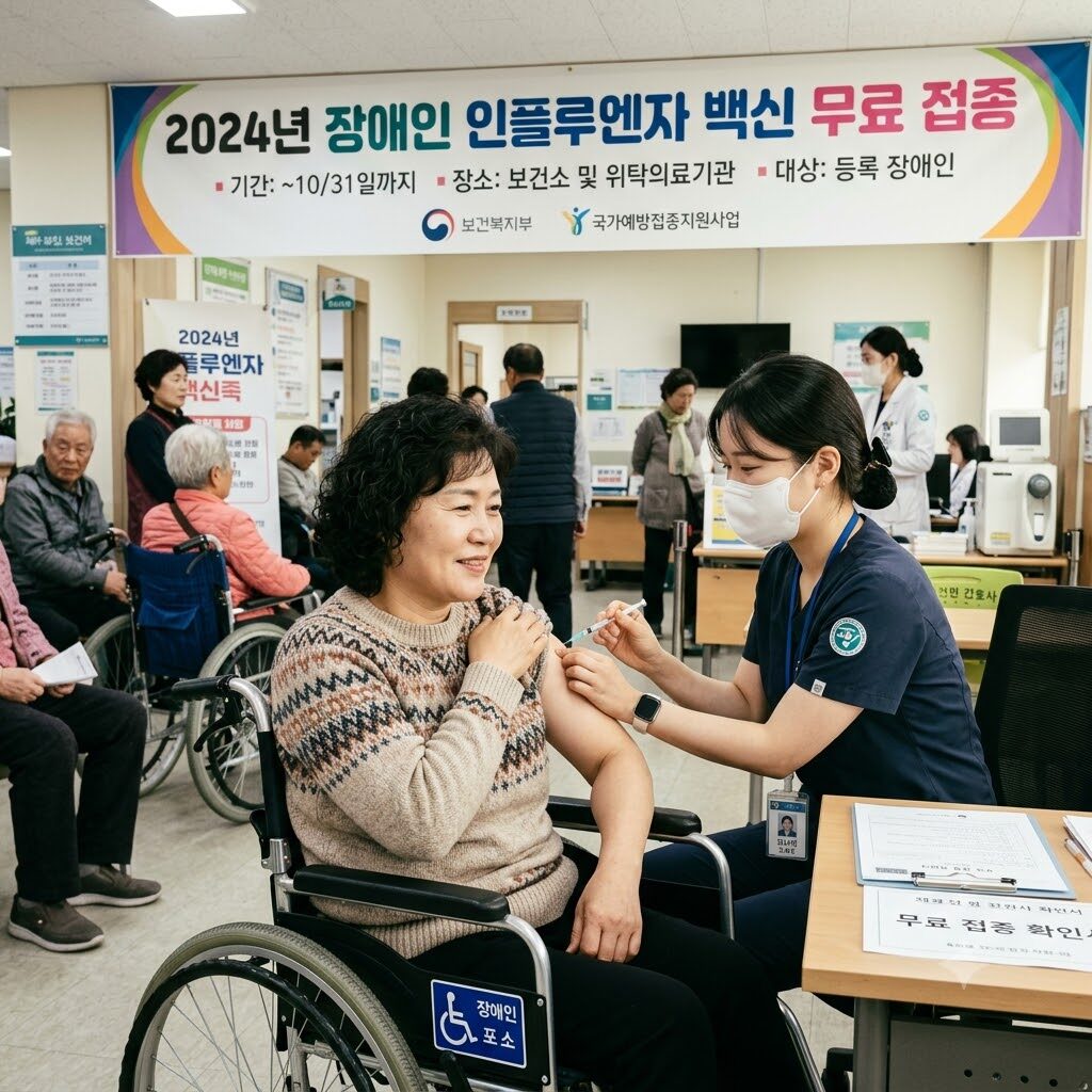 장애인 인플루엔자 백신 무료 접종